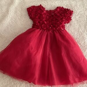 Elegant Red Kids Formal Dress